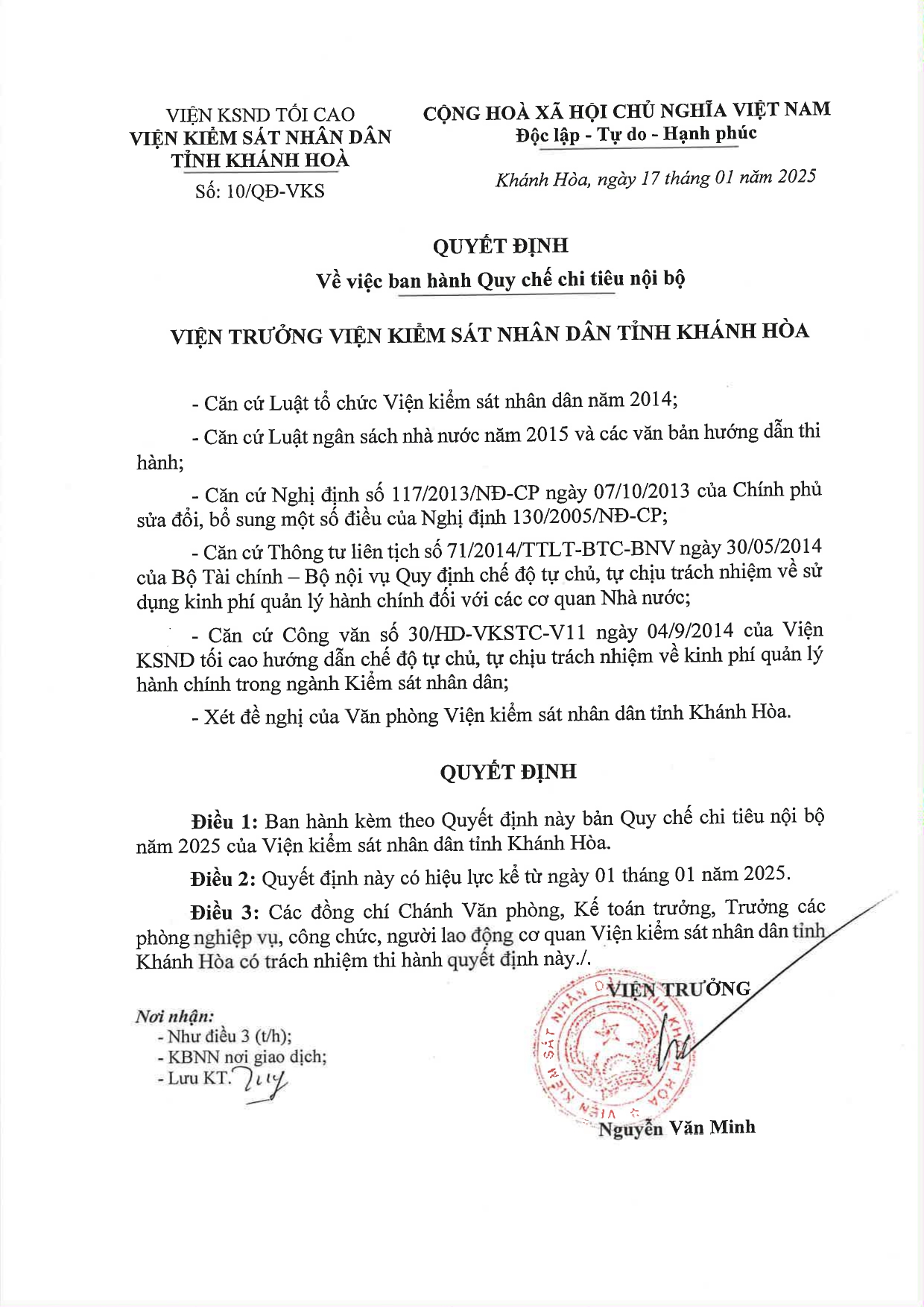 79kingnhacai đăng ký tài khoản về việc ban hành Quy chế chi tiêu nội bộ năm 2025